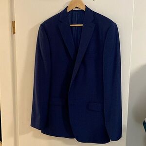 Mens dark blue Abboud sport coat 42L